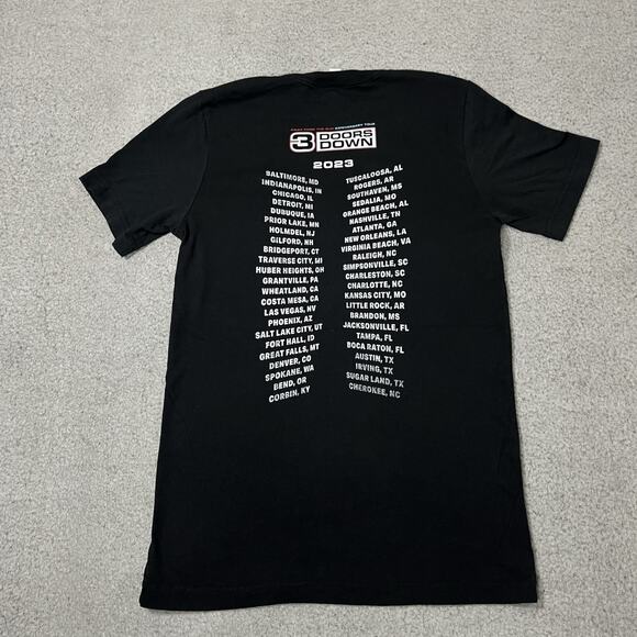 3 Doors Down Shirt Mens Small Away From The Sun Tour 2023 Band Tee Rock Grunge - Picture 4 of 8